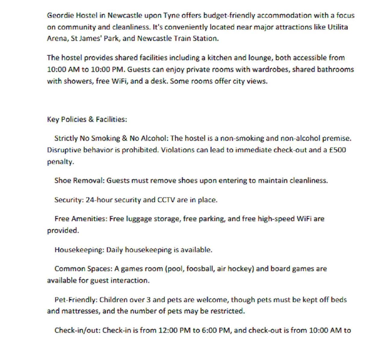 Geordie Hostel 뉴캐슬어폰타인 외부 사진
